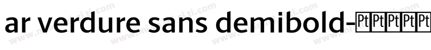 ar verdure sans demibold字体转换